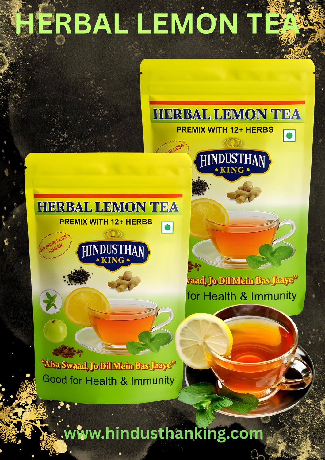 2 PACKS (HERBAL LEMON TEA PREMIX)