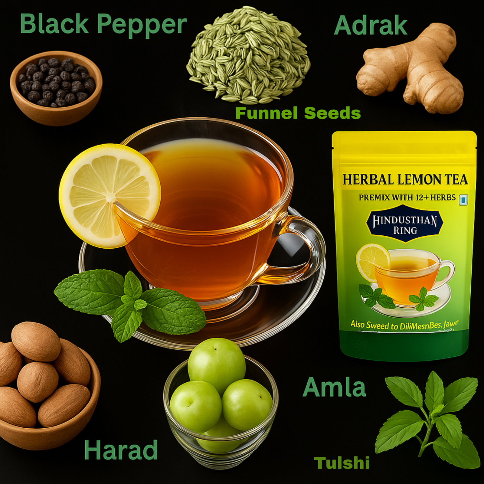 🌿 Hindusthan King Herbal Lemon Tea 🍋 - Image 3
